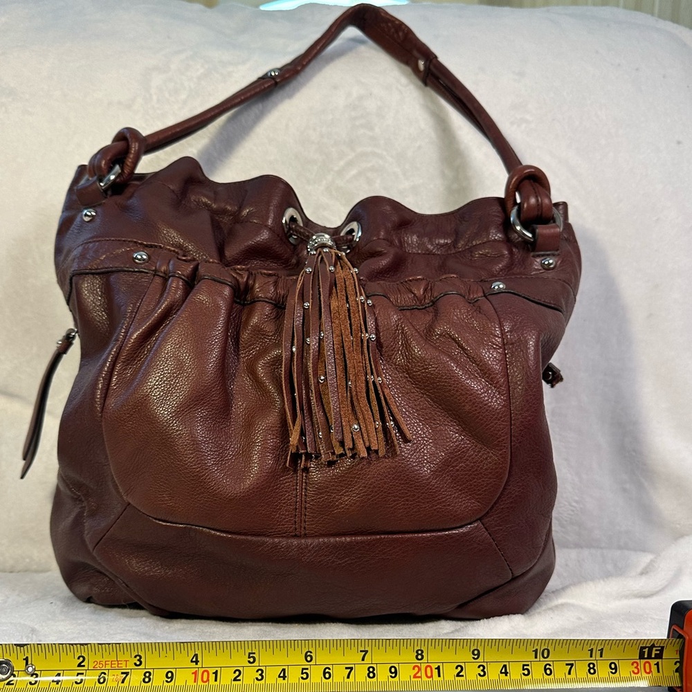 B Makowsky  brown satchel